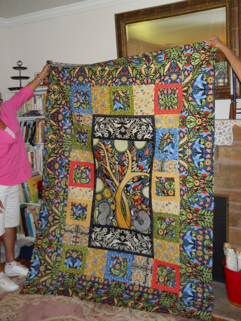Lydia Davidson sure likes BRIGHT quilts!