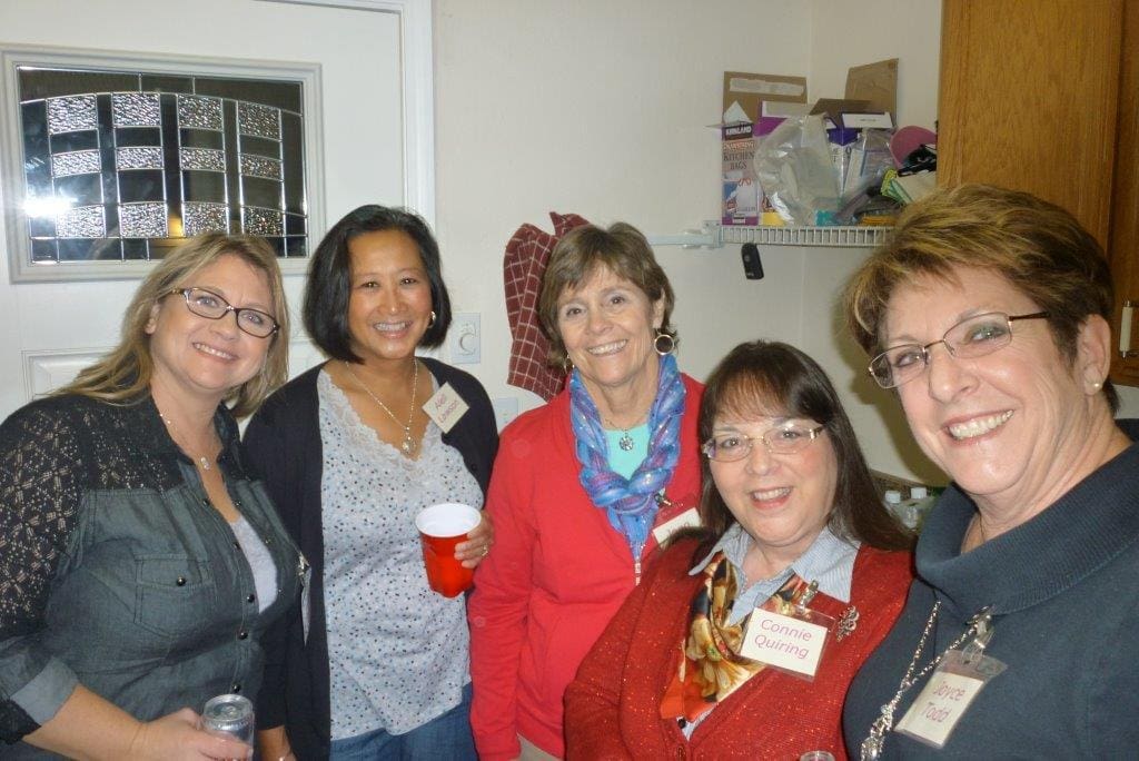 Brenda Cloney, Aleli Lawson, Joan Devlin, Connie Quiring and Joyce Todd