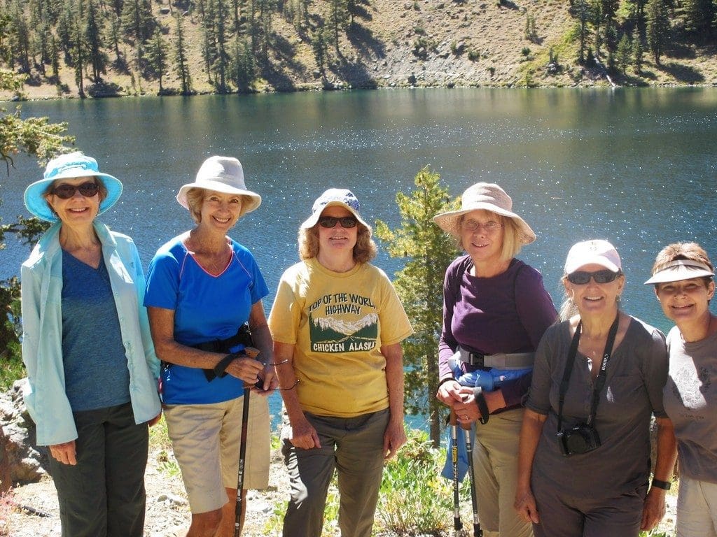 Cyndi, Linda, Elaine, Martha, Barbara, &amp; Kathy at Middle Deadfall Lake