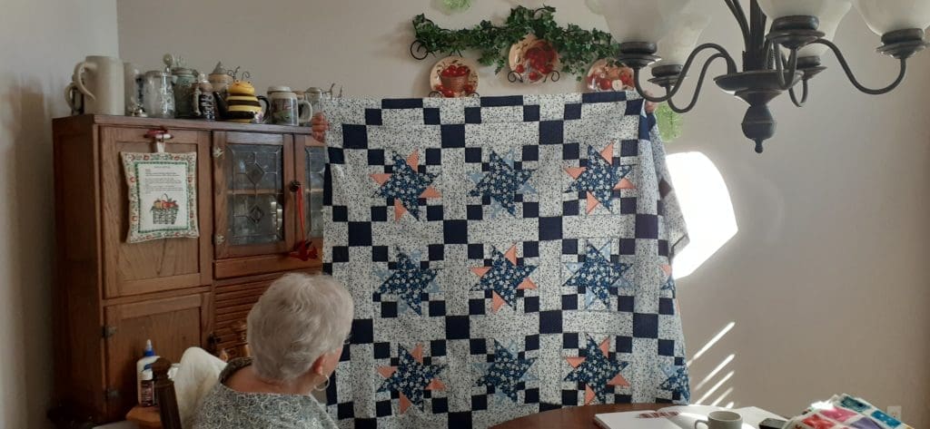 Dora Moore's quilt for her granddaughter.