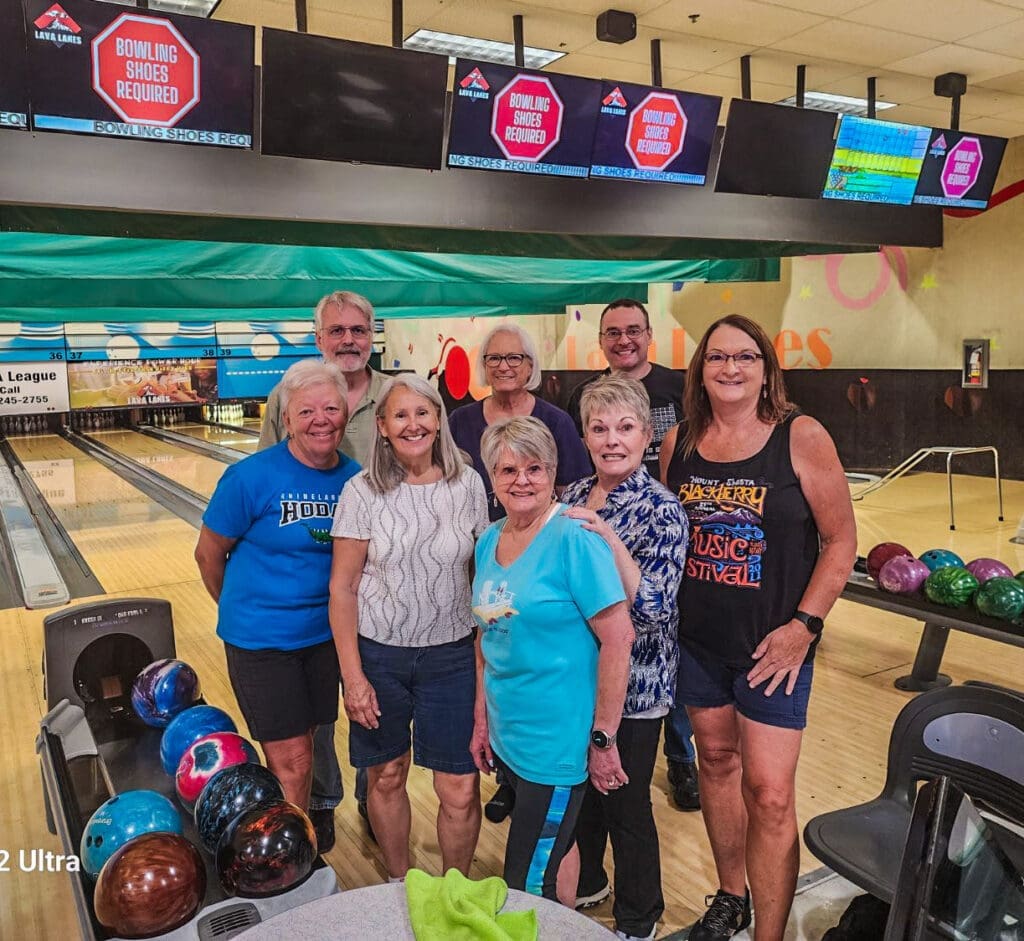 Barbara Young is front left in the white shirt.