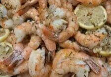 Herb and garlic shrimp