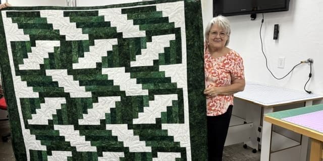 Jenny's quilt for her son.